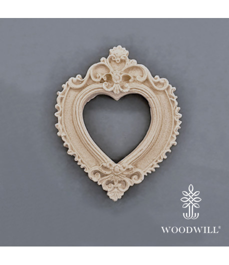 Vintage Paint Woodwill  Fregio flessibile - Cuore 6 X 5 CM