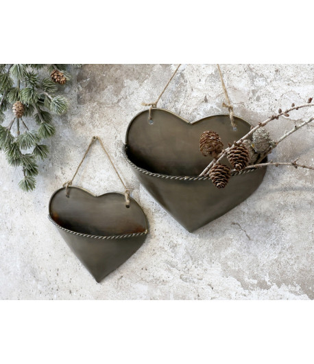 CHIC ANTIQUE Cuore con tasca appendibile