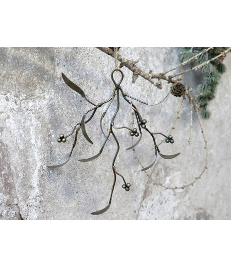 CHIC ANTIQUE Vischio in metallo - piccolo 23,5 x 20 x 2,5 cm