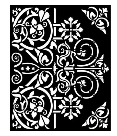 STAMPERIA STENCIL SPESSO CM. 20X25 - Magic Forest ornamenti porta