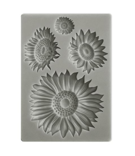 Stamperia STAMPO IN SILICONE SUNFLOWER ART GIRASOLI - A6  10,5 X 14,8 X 1 cm