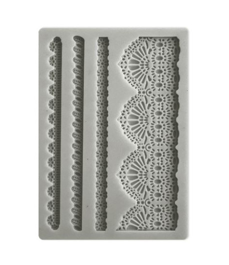 Stamperia STAMPO IN SILICONE PIZZO - A6 10,5 X 14,8 X 1 cm