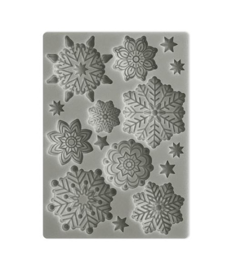 Stamperia STAMPO IN SILICONE  FIOCCO DI NEVE - A6 10,5 X 14,8 X 1 cm