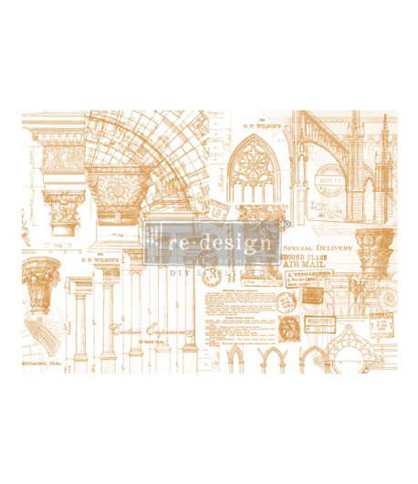 Trasferibile Transfer Architecture - 119 X 87 cm