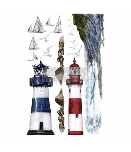 Trasferibile Transfer Lighthouse -  61 x 89 cm