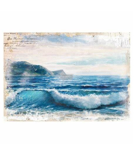 Trasferibile Transfer Blue wave - 64 x 89 cm