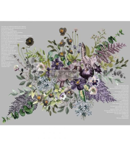 Trasferibile Transfer vigorous violet - 112 X 89 cm