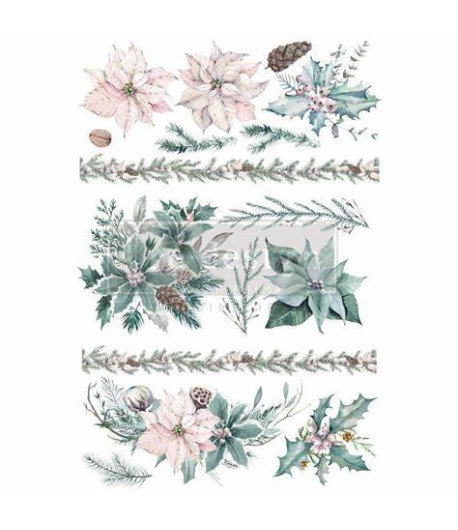 Trasferibile Transfer  EVERFREEN FLORALS -  61 X 89 cm