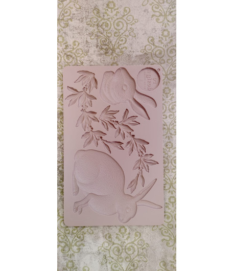 Stampo decorativo  in silicone - CONIGLIETTI 12 X 20 CM
