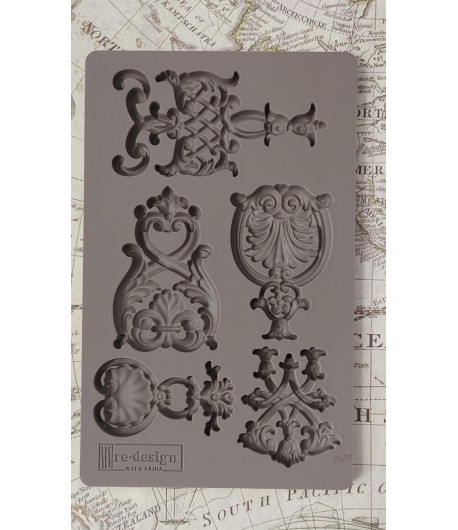 Stampo decorativo in silicone - EMBLEMI 12,5X20 cm