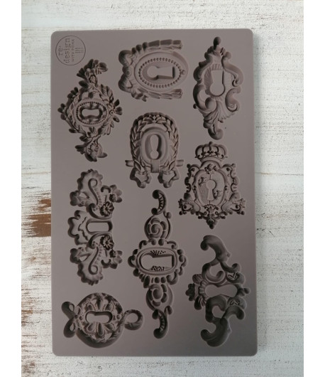 Stampo decorativo in silicone  -SERRATURE CLASSICHE 12,5X20 cm