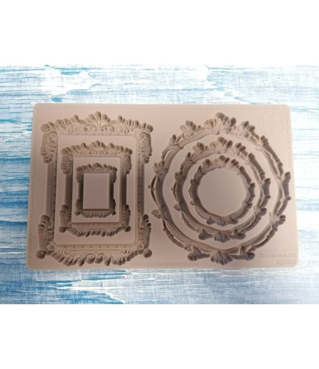 Stampo decorativo in silicone  - CORNICI ELABORATE 12,5X20 cm