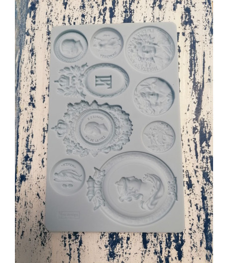 Stampo decorativo in silicone  -  EMBLEMI ANTICHI 12,5X20 cm