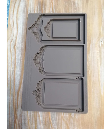 Stampo decorativo in silicone  - CORNICI RETTANGOLARI 12,5X20 cm