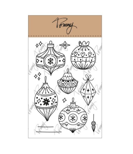 TOMMY ART Timbri - Happy xmas ornament