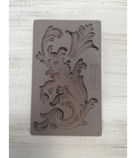 Stampo decorativo in silicone  - VOLUTA 2  (SINISTRA) 11,5 X 18,5 cm