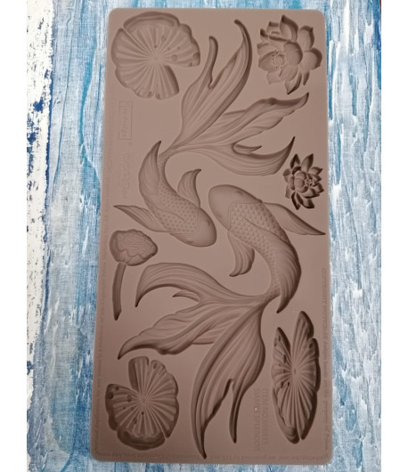 Stampo decorativo in silicone  - DECORAZIONE SIAMESE SPLENDOR 12,7 X 25,4 CM