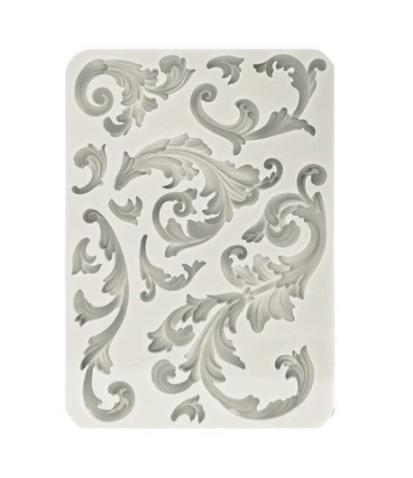 Stamperia STAMPO IN SILICONE SIR VAGABOND IN FANTASY  WORLD ANGOLI E ORNAMENTI - 14,8 X 21 cm