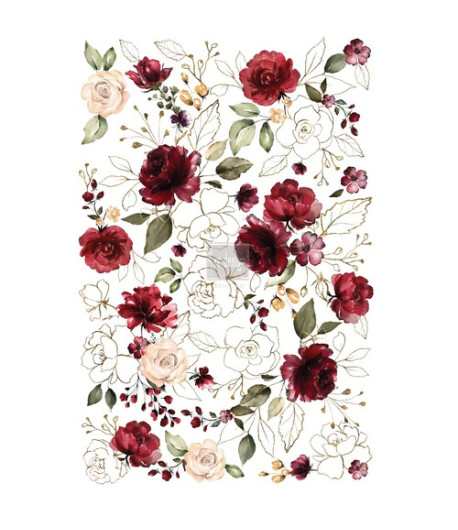 Trasferibile Transfer MIDNIGHT FLORAL - 61 X 89 cm