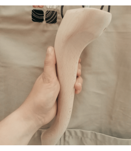 Piede in faggio grezzo - 27 cm x Ø 8,5 cm