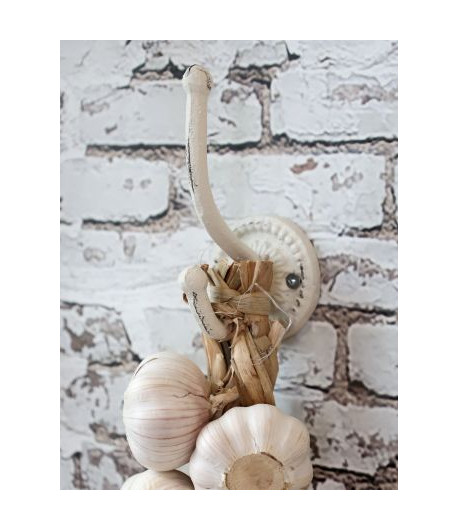 CHIC ANTIQUE appendino ad uncino in metallo - antique cream - 13 x 6x 6,5 cm