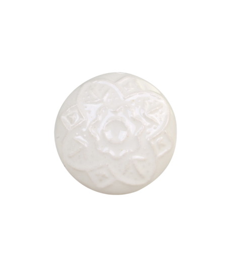 CHIC ANTIQUE  pomello in ceramica - bianco antico -  Ø 4 cm