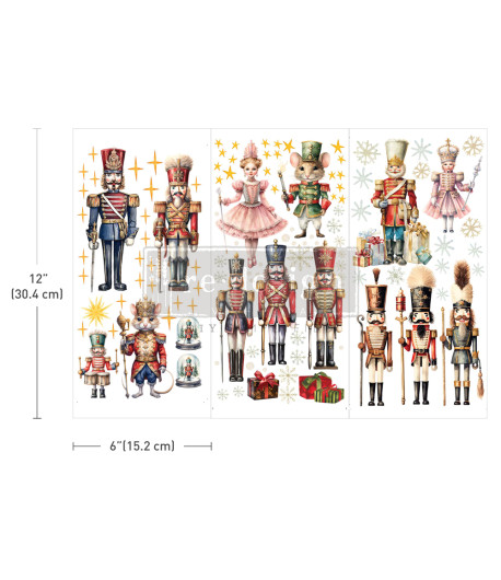 Trasferibile Transfer  NUTCRACKER CHRISTMAS - 15,3 X 30,5 CM