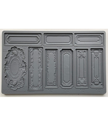 IOD Stampo fregi in silicone  - CONSERVATORY LABELS 25,5 x 15,5 cm