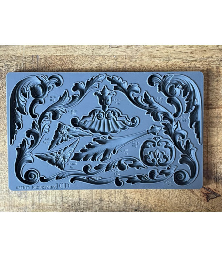 IOD Stampo fregi in silicone  - DAINTY FLOURISHES 25,5 x 15,5 cm