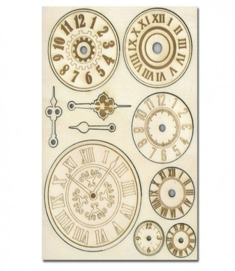 STAMPERIA Sagome intagliate "MECCANISMI E OROLOGI" - 14,8 x 21 cm