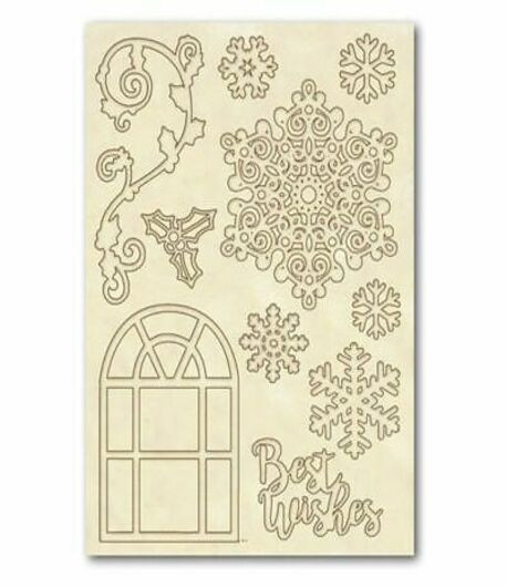 STAMPERIA Sagome intagliate "BEST WISHES" - 14,8 x 21 cm