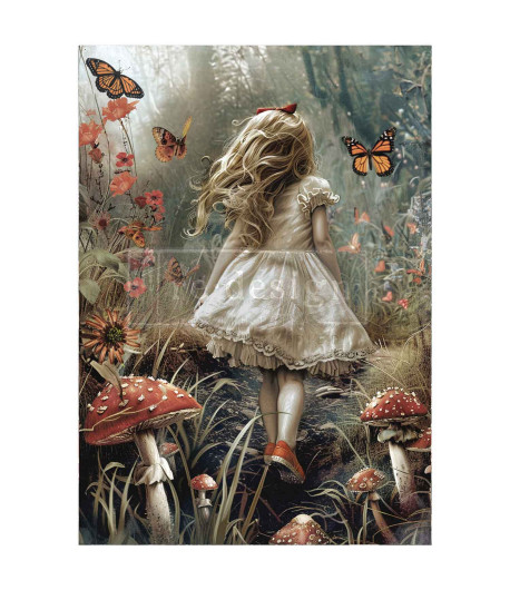 Découpage fiber A1 - DREAMLIKE TRAILS 59,4 X84,1 CM