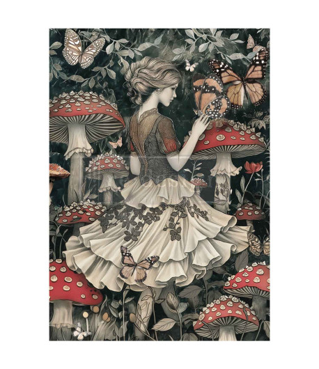 Découpage fiber A1 - ENIGMATIC REALM 59,4 X84,1 CM