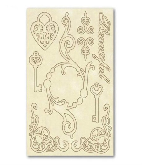 STAMPERIA Sagome intagliate "CHIAVI E CUORI" - 14,8 x21 cm