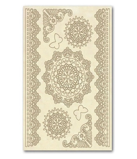 STAMPERIA Sagome intagliate "PIZZI" - 14,8 x 21 cm