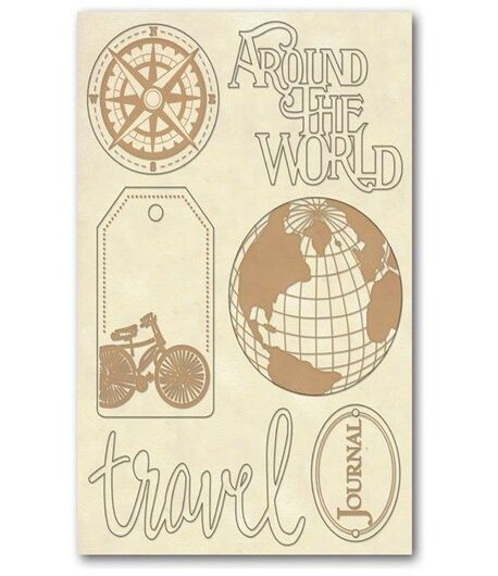 STAMPERIASagome intagliate "AROUND THE WORLD" - 14,8 x 21 cm