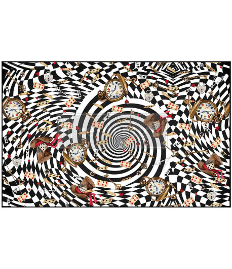 Découpage fiber - TEA PARTY WHIRLWIND 49,53X76,2 CM
