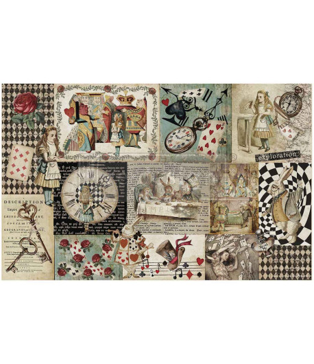 Découpage fiber - CURIOUS JOURNEY 49,53X76,2 CM