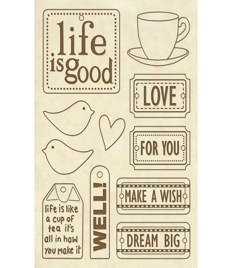 STAMPERIA Sagome Intagliate "LIFE IS GOOD" - 14,8 x 21 cm