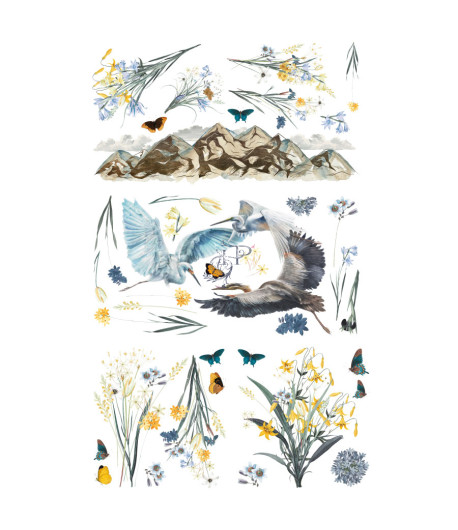 HOKUS POKUS Transfer - A BIRDS VIEW 31,5 X 30 CM