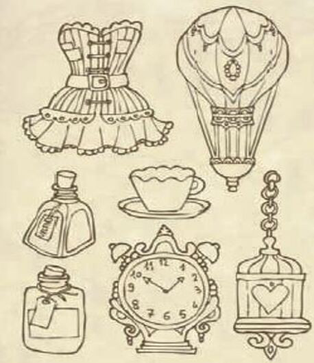 STAMPERIA Sagome Intagliate "CORSETS AND ACCESSORIES" - 14,8 x21 cm