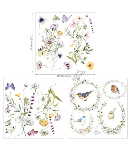 HOCUS POKUS Transfer - MEADOWS  30X 30 cm