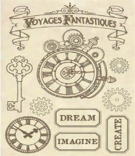 STAMPERIA Sagome Intagliate "VOYAGES FANTASTIQUES" - 14,8 x 21 cm