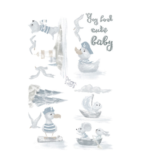 HOCUS POKUS Transfer -  YOU LOOK CUTE BABY 88,5 X 58 CM