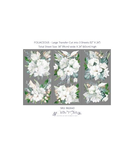 HOCUS POKUS Transfer - FOLIACEOUS 88,5 X 58 CM