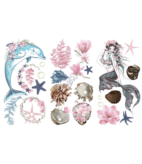 HOCUS POKUS Transfer - THE MERMAID  88,5 X 58 CM