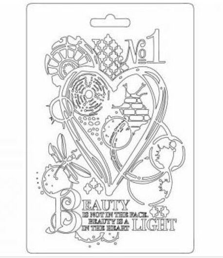 Stamperia Stampo Morbido sottile - CUORE 14,8 x 21 cm