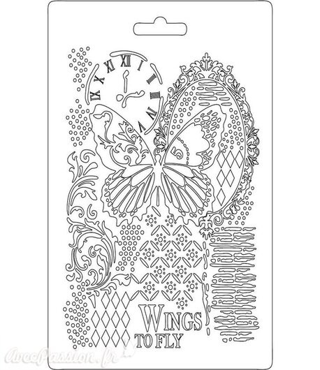 Stamperia Stampo Morbido sottile - FARFALLA  14,8 x 21 cm