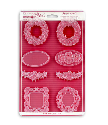 Stamperia Stampo Morbido Maxi - GHIRLANDE E CORNICI 21 x 29,7 cm