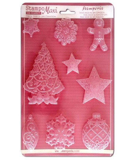 Stamperia Stampo Morbido Maxi - CHRISTMAS 21 x 29,7 cm